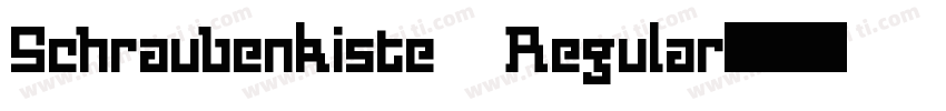 Schraubenkiste Regular字体转换